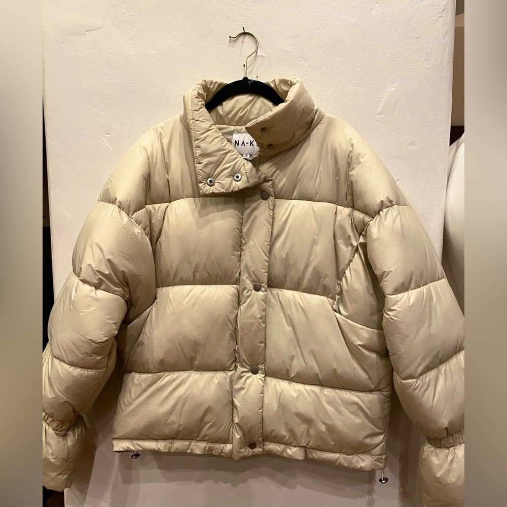 NA-KD Puffer Jacket cream